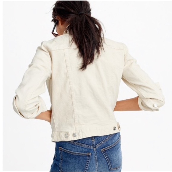 J.Crew Denim Jacket In Ecru Wash - Picture 6 of 9